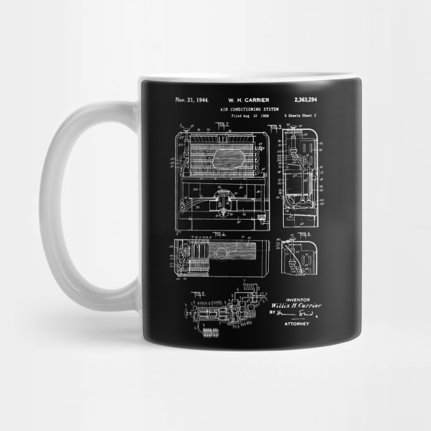 Air Conditioner Patent 1939 AC technician gift by Anodyle